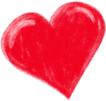 Red Heart Cutout